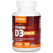 Заказать Jarrow Formulas Vitamin D 3 2500 МЕ 100 мяг таб