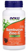 Заказать NOW Sambucus Zinc-C 60 пастилок
